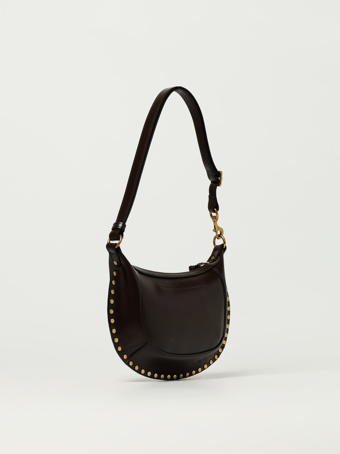 ISABEL MARANT ETOILE BORSA A SPALLA: Borsa Oskan Moon in pelle Isabel Marant Etoile, Beige - Img 2