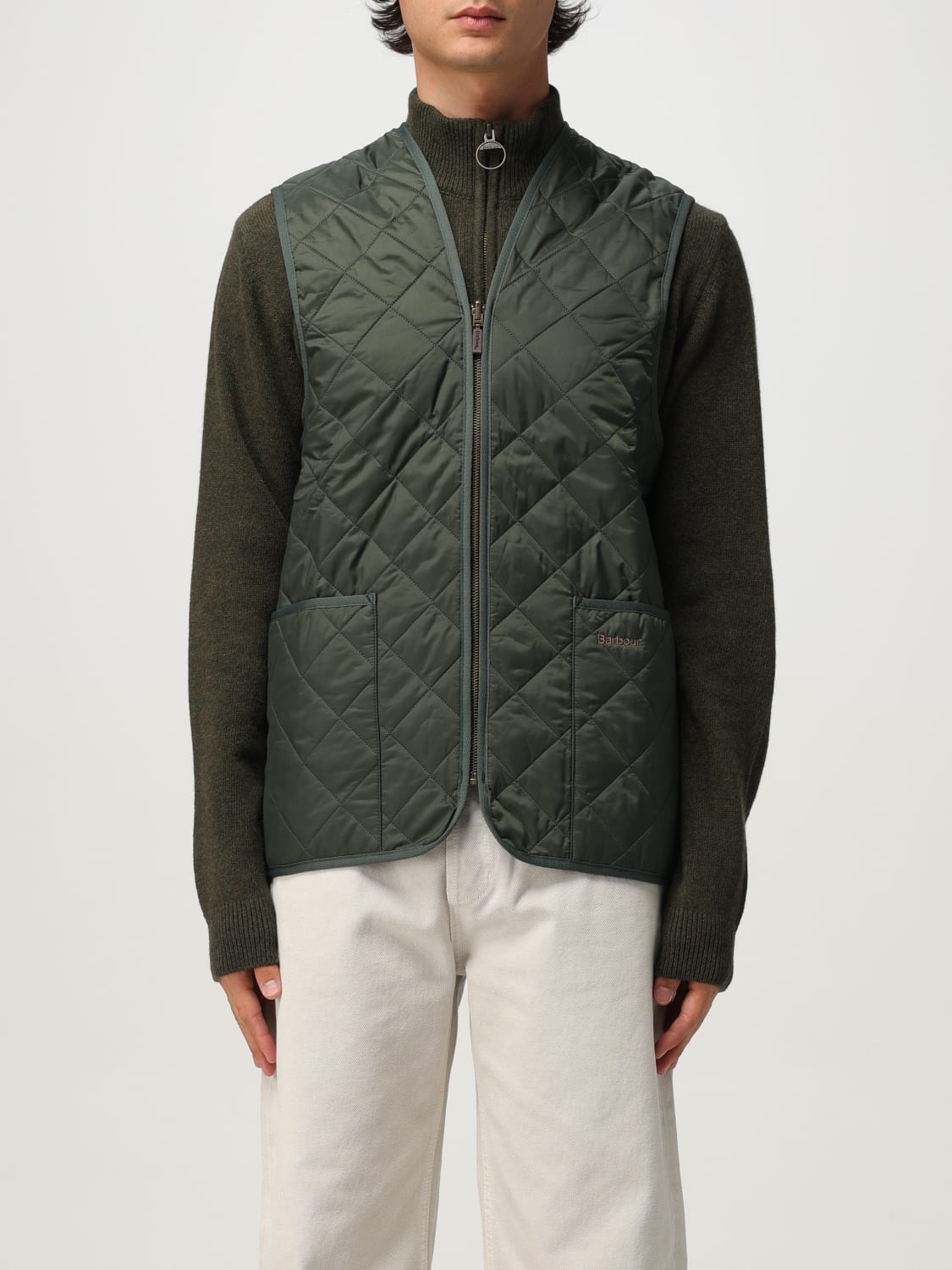 BARBOUR SUIT VEST: Jacket men Barbour, Green - Img 1
