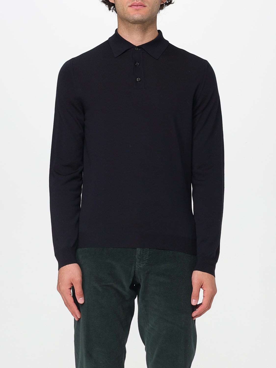 ZANONE POLO: Polo in maglia di lana vergine Zanone, Nero - Img 1