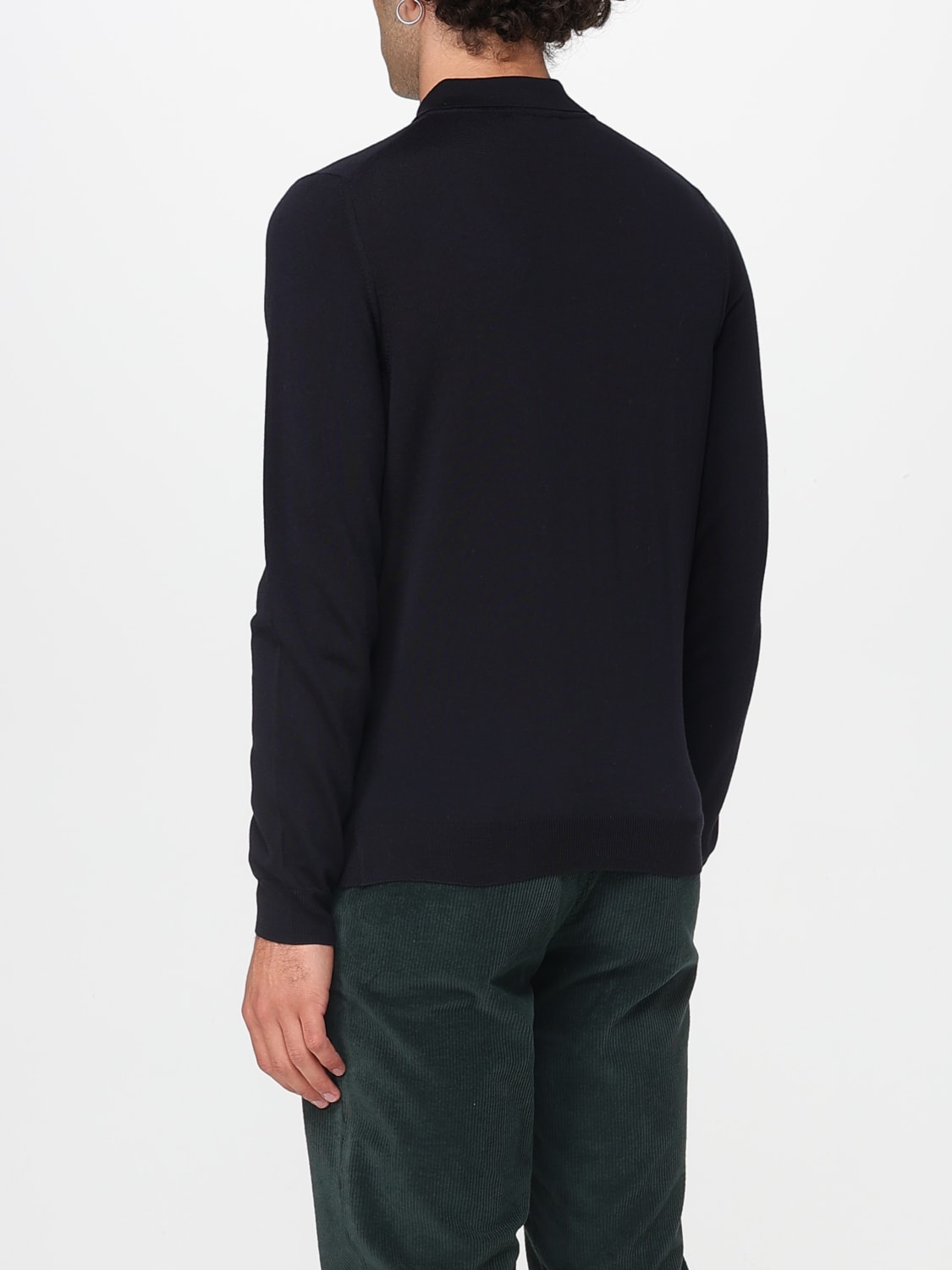 ZANONE POLO: Polo in maglia di lana vergine Zanone, Nero - Img 2