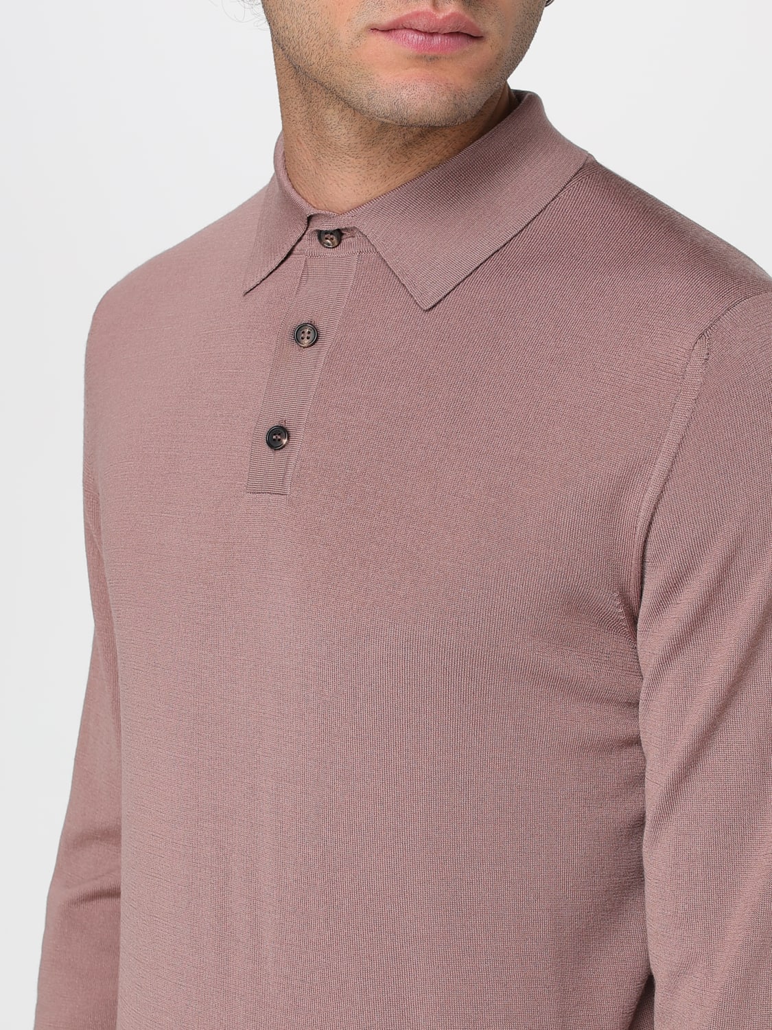 ZANONE POLO SHIRT: Polo shirt men Zanone, Brown - Img 3