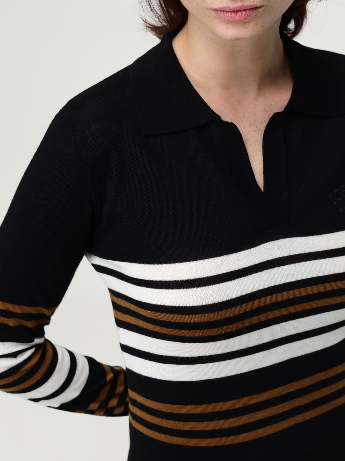 ICEBERG POLO SHIRT: Polo shirt woman Iceberg, Black - Img 3