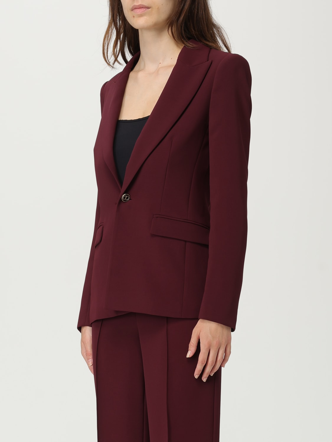 TWINSET JACKET: Blazer woman Twinset, Violet - Img 4