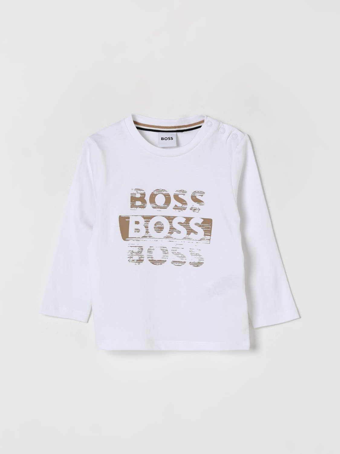 BOSS T-SHIRT: T-shirt kinder Boss, Weiß - Img 1