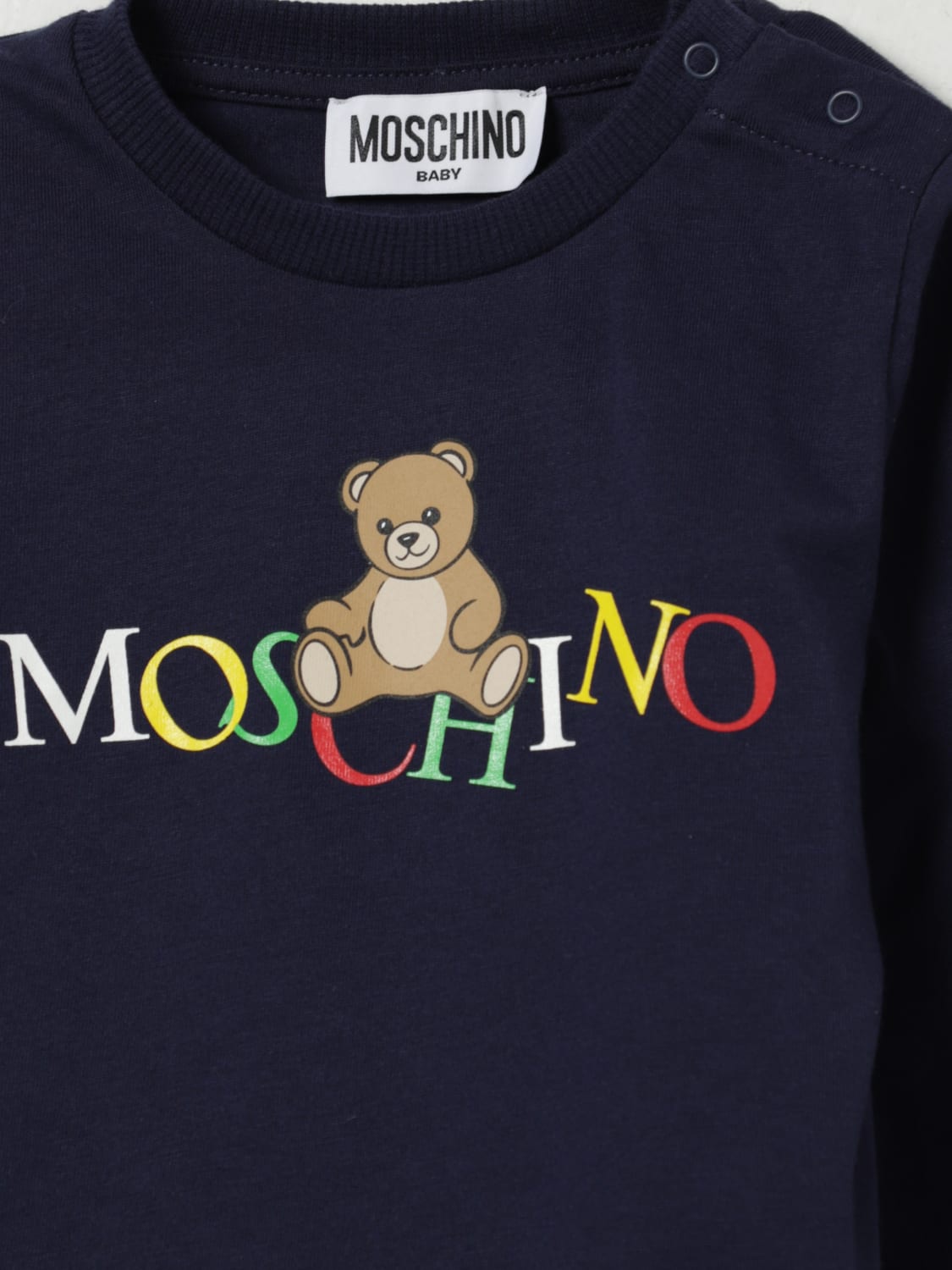 MOSCHINO T-SHIRT: T-shirt kids Moschino, Navy - Img 3