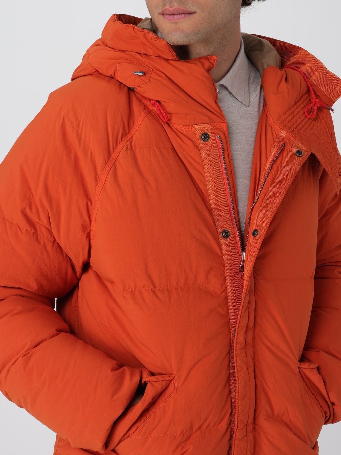 TEN C 外套: 外套 男士 Ten C, 橙色 - Img 4