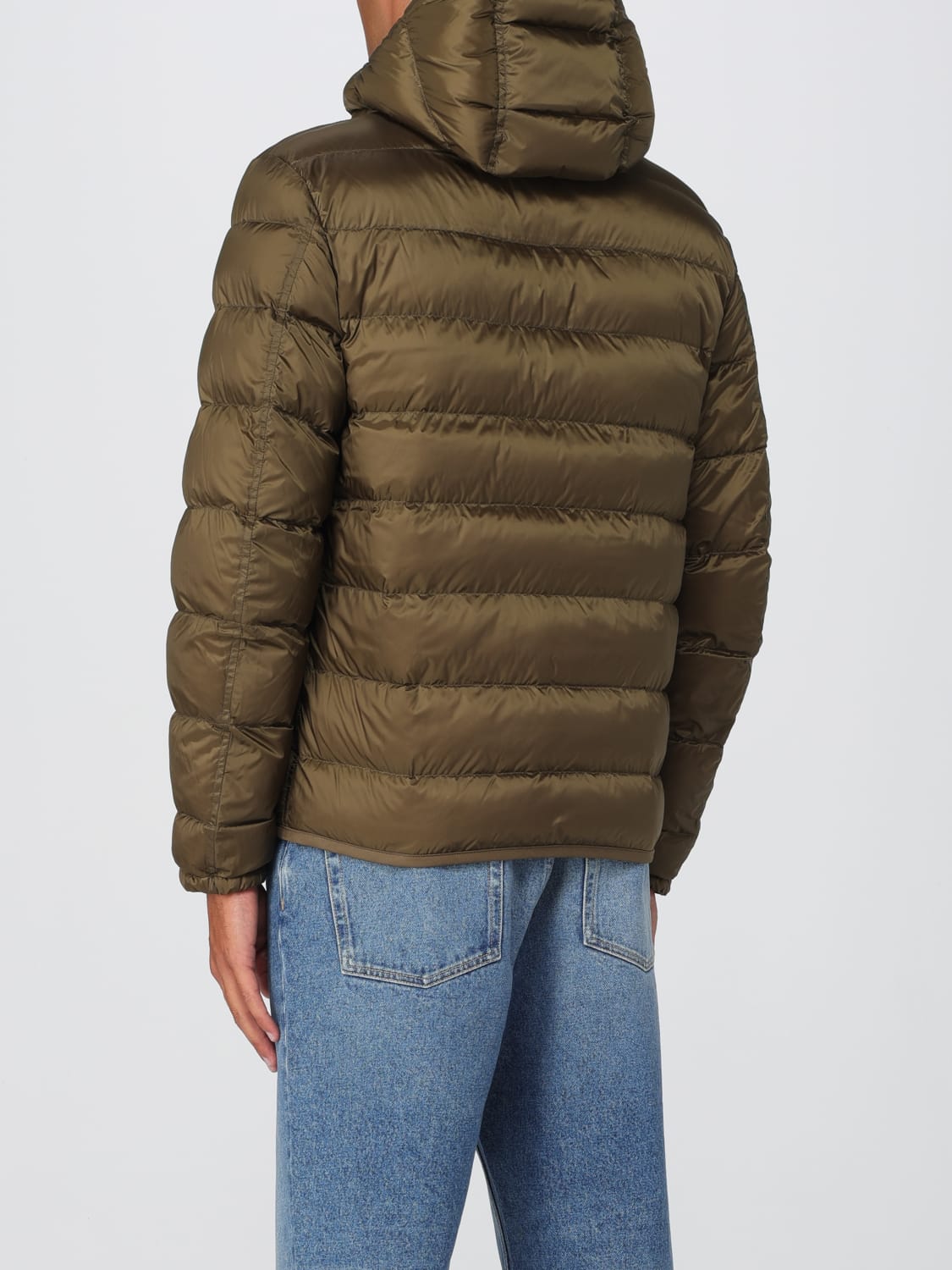 TEN C GIACCA: Piumino Ten C in misto cotone trapuntato, Verde - Img 2