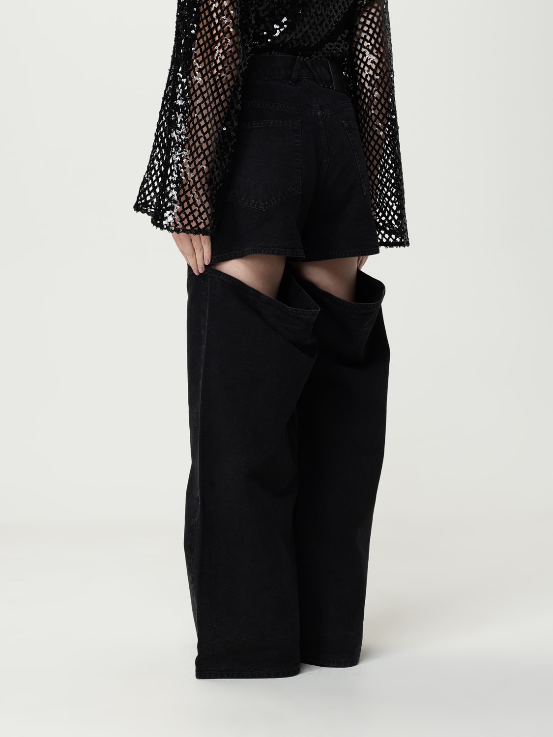 THE ATTICO JEANS: Jeans woman The Attico, Black - Img 2