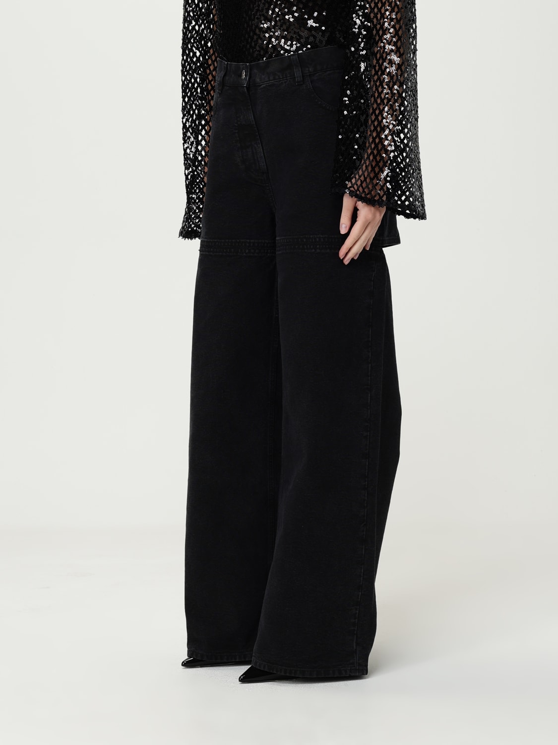 THE ATTICO JEANS: Jeans woman The Attico, Black - Img 3