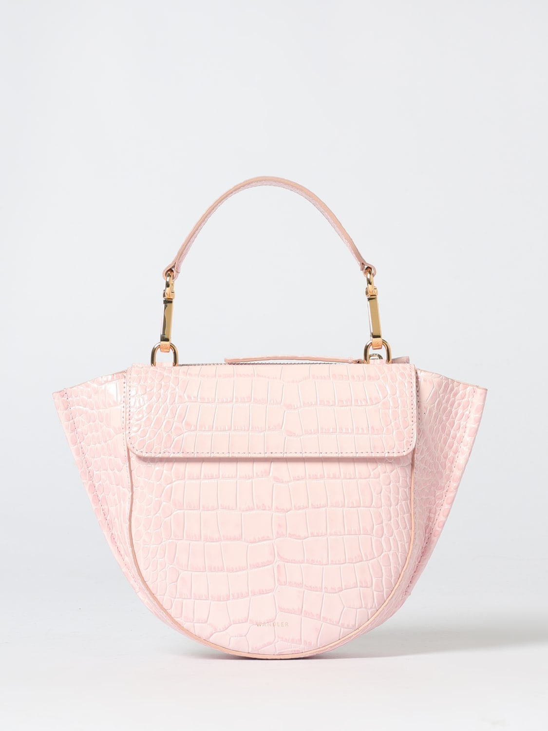 WANDLER BORSA A MANO: Borsa Hortensia Wandler in pelle di vitello, Rosa - Img 1