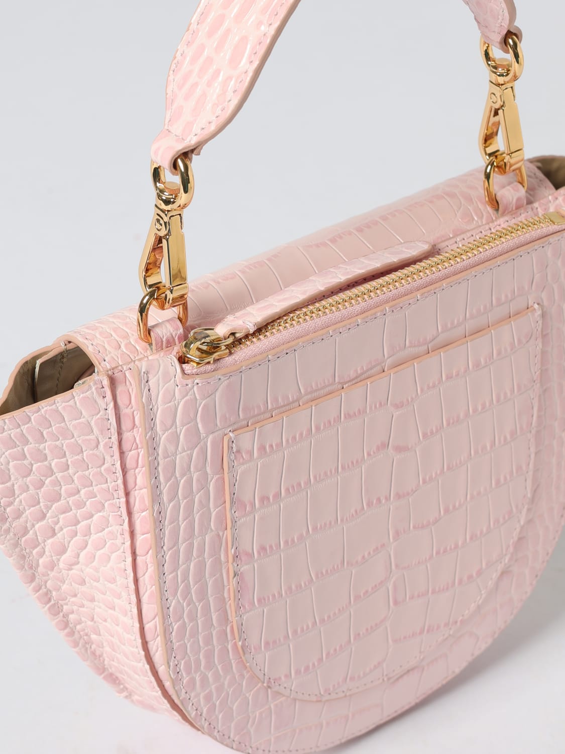 WANDLER BORSA A MANO: Borsa Hortensia Wandler in pelle di vitello, Rosa - Img 3