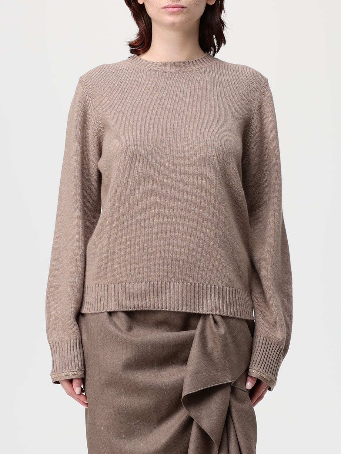 FABIANA FILIPPI JERSEY: Jersey mujer Fabiana Filippi, Marrón - Img 1