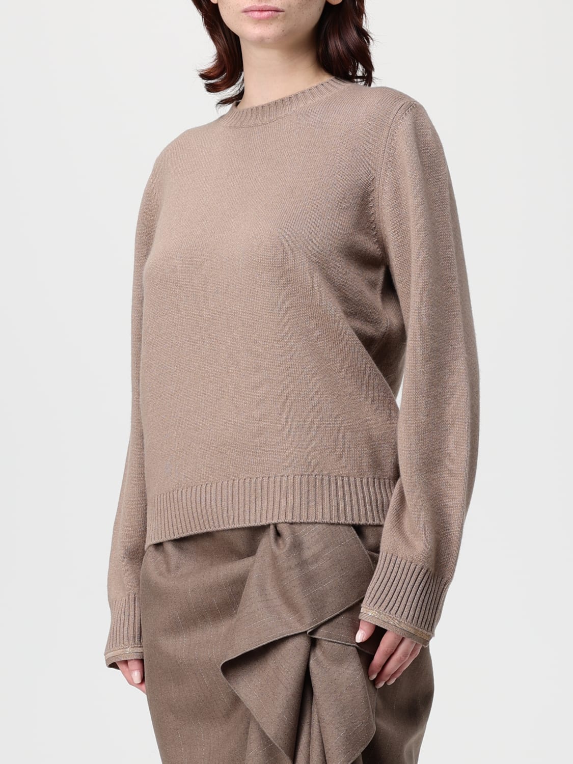 FABIANA FILIPPI JERSEY: Jersey mujer Fabiana Filippi, Marrón - Img 4