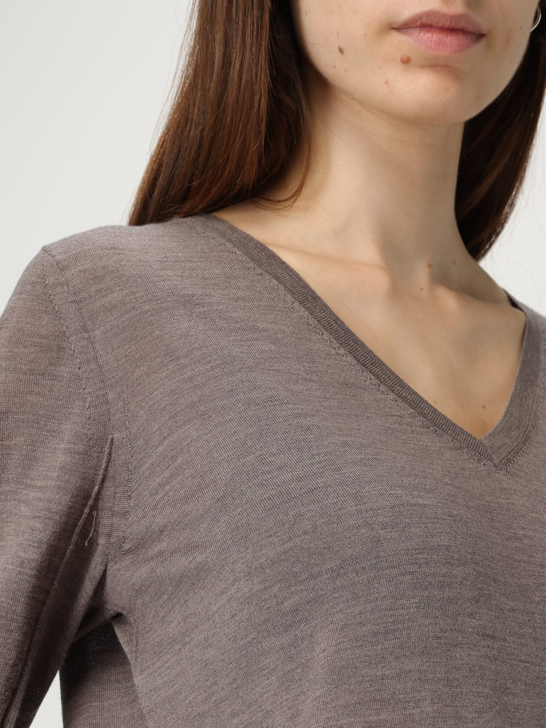 SOEUR PULL: Pull femme Soeur, Marron - Img 4