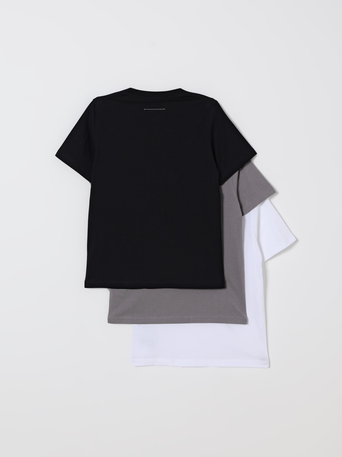 MM6 MAISON MARGIELA T-SHIRT: Set 3 t-shirt in cotone con logo Mm6 Maison Margiela, Bianco - Img 2