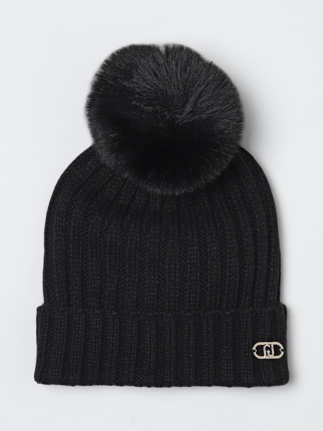 LIU JO CAPPELLO: Cappello a berretto in acrilico Liu Jo, Nero - Img 1