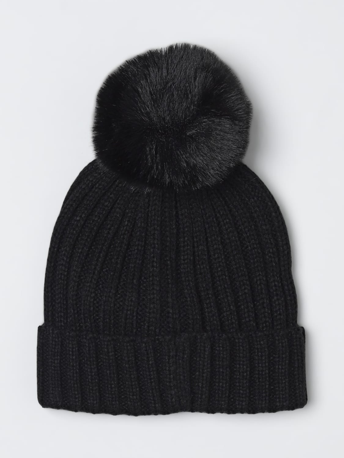 LIU JO CAPPELLO: Cappello a berretto in acrilico Liu Jo, Nero - Img 2
