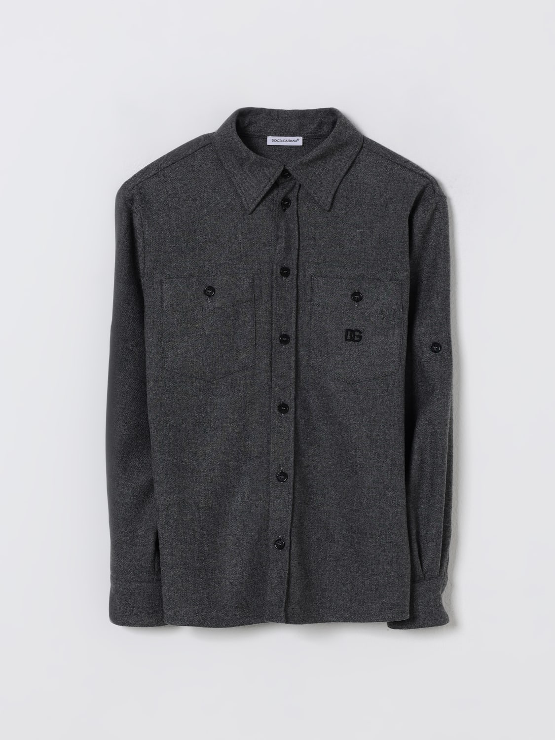 DOLCE & GABBANA HEMD: Hemd kinder Dolce & Gabbana, Grau - Img 1