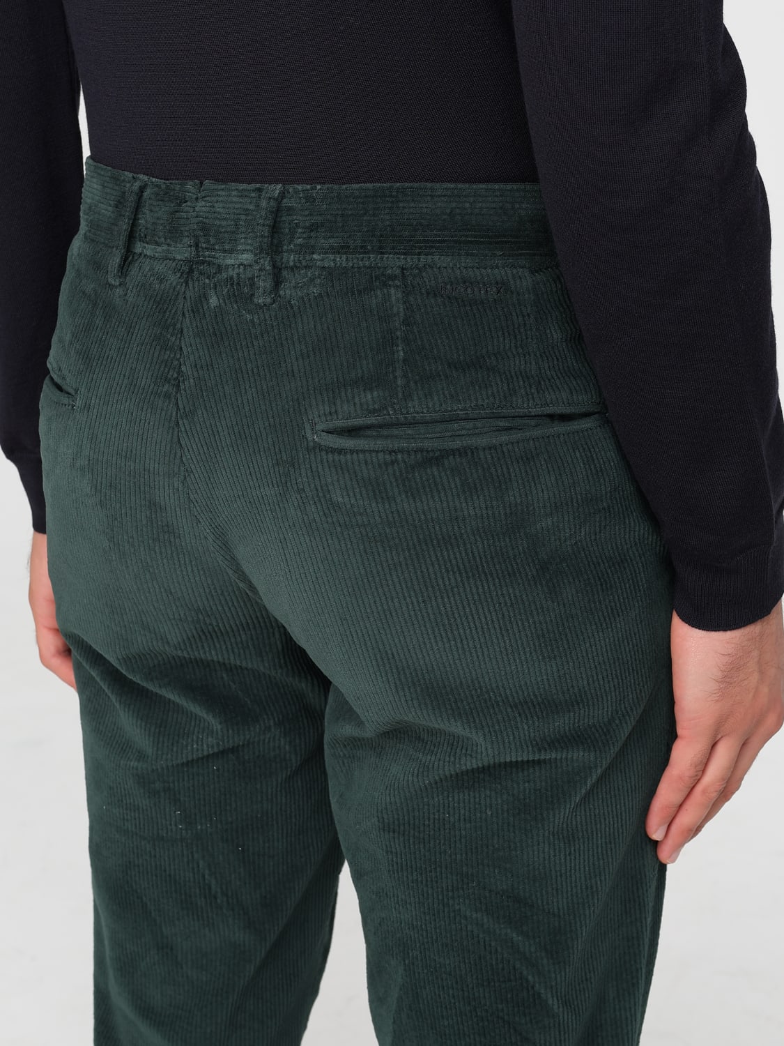 INCOTEX PANTS: Pants men Incotex, Green - Img 3