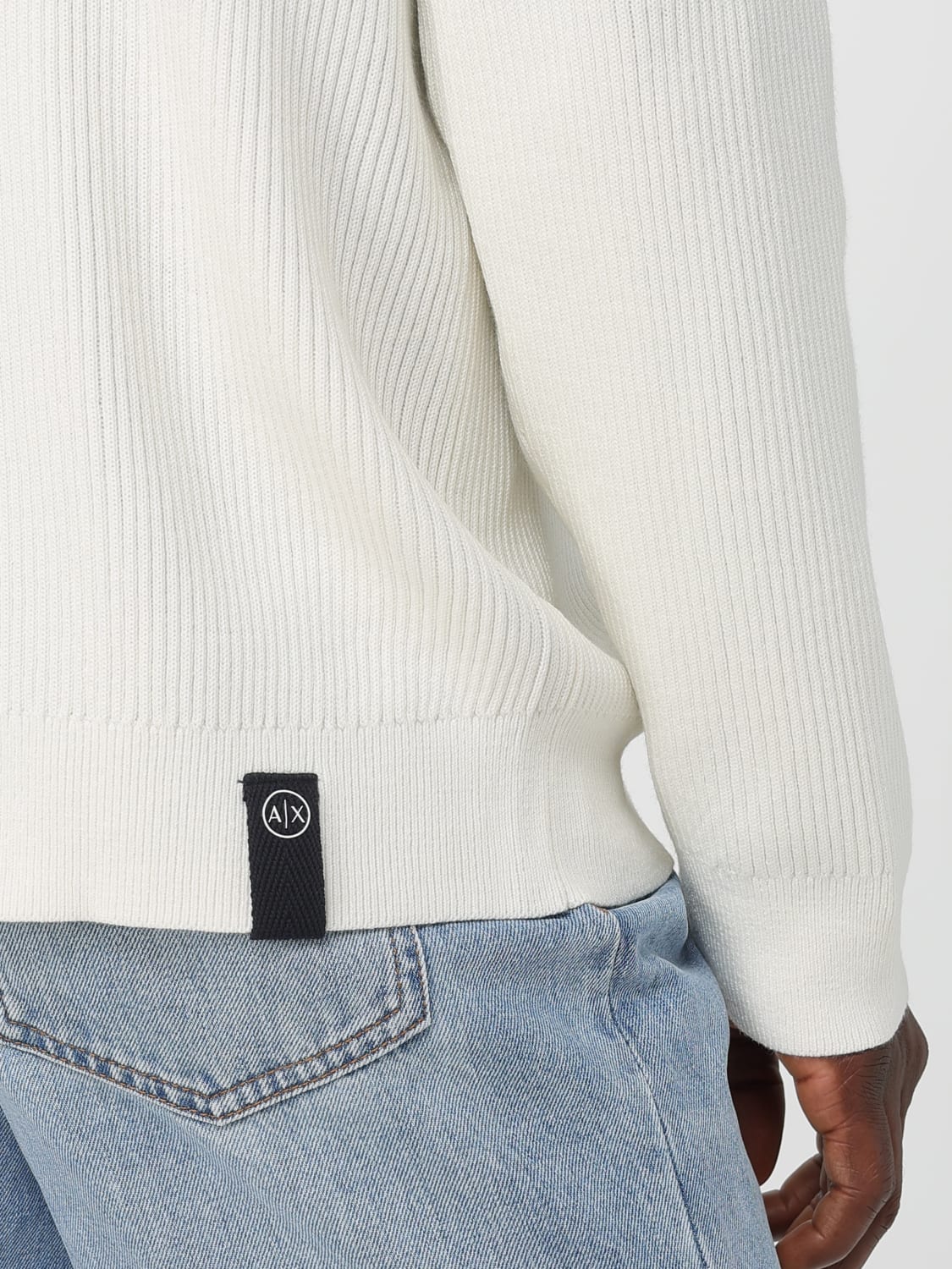 ARMANI EXCHANGE SWEATER: Cardigan men Armani Exchange, White - Img 4