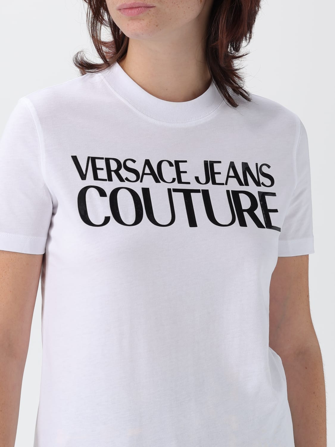 VERSACE JEANS COUTURE CAMISETA: Camiseta mujer Versace Jeans Couture, Blanco - Img 3