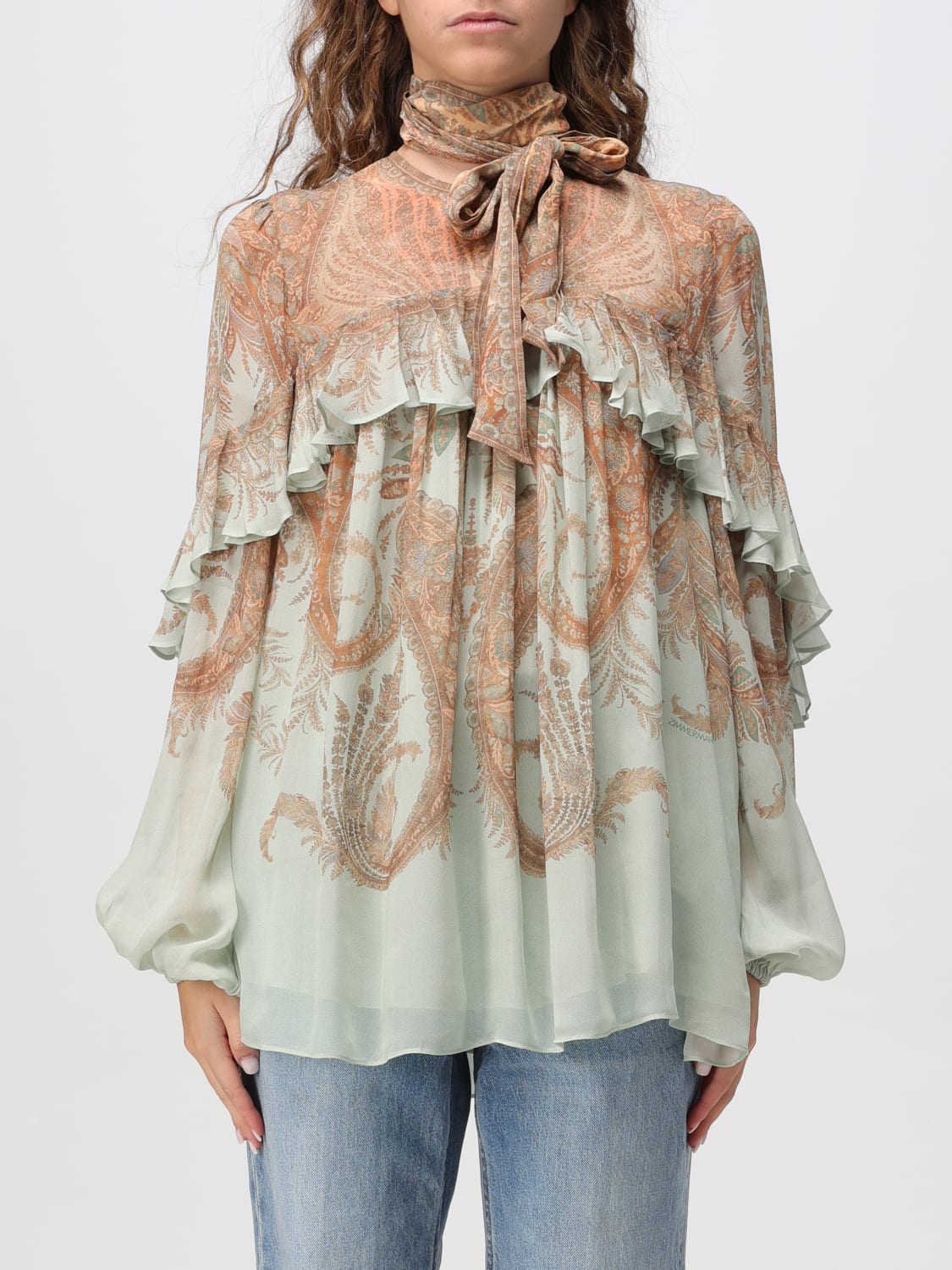 ZIMMERMANN TOP: Camisa mujer Zimmermann, Menta - Img 1