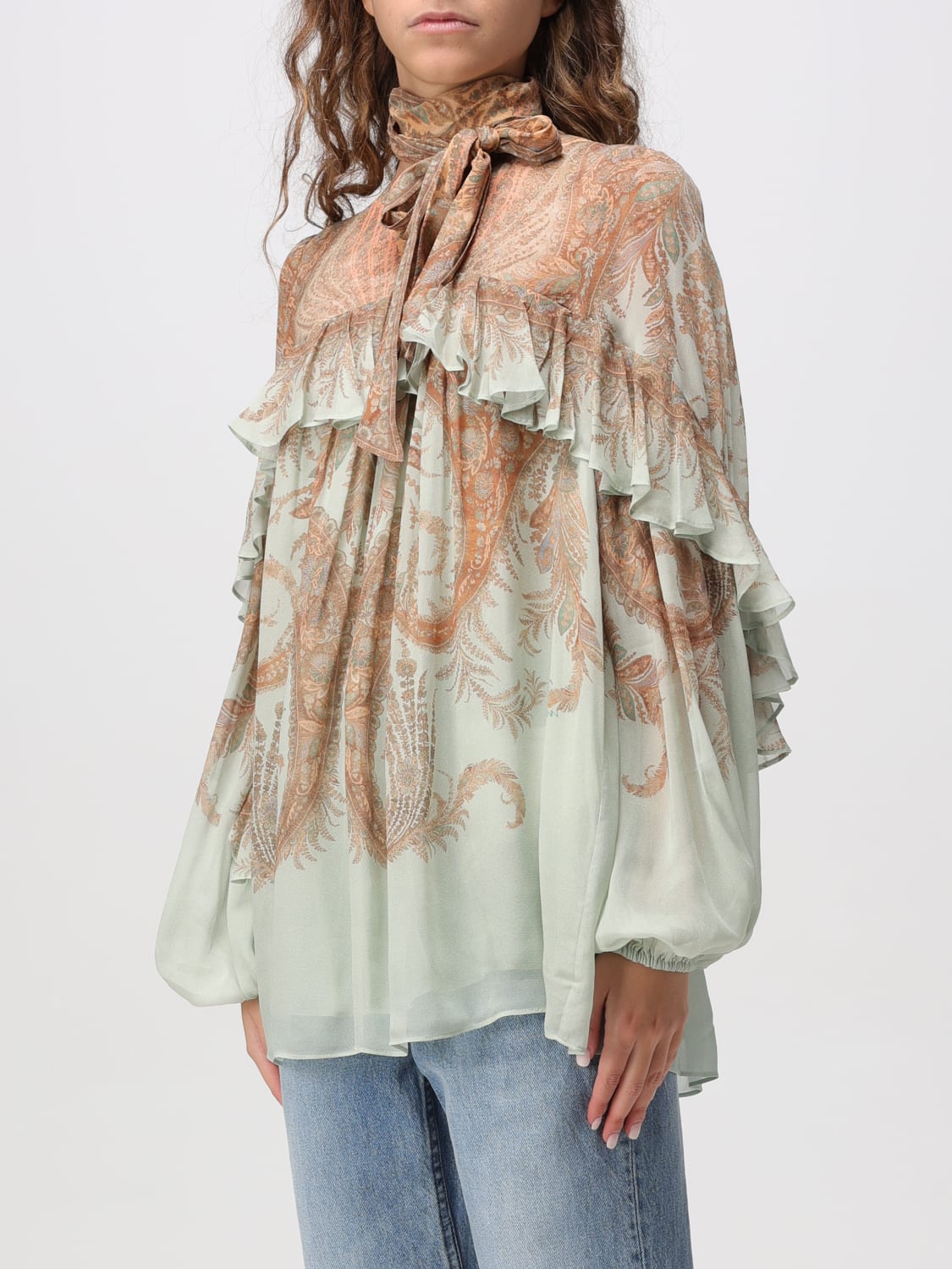 ZIMMERMANN TOP: Camisa mujer Zimmermann, Menta - Img 4
