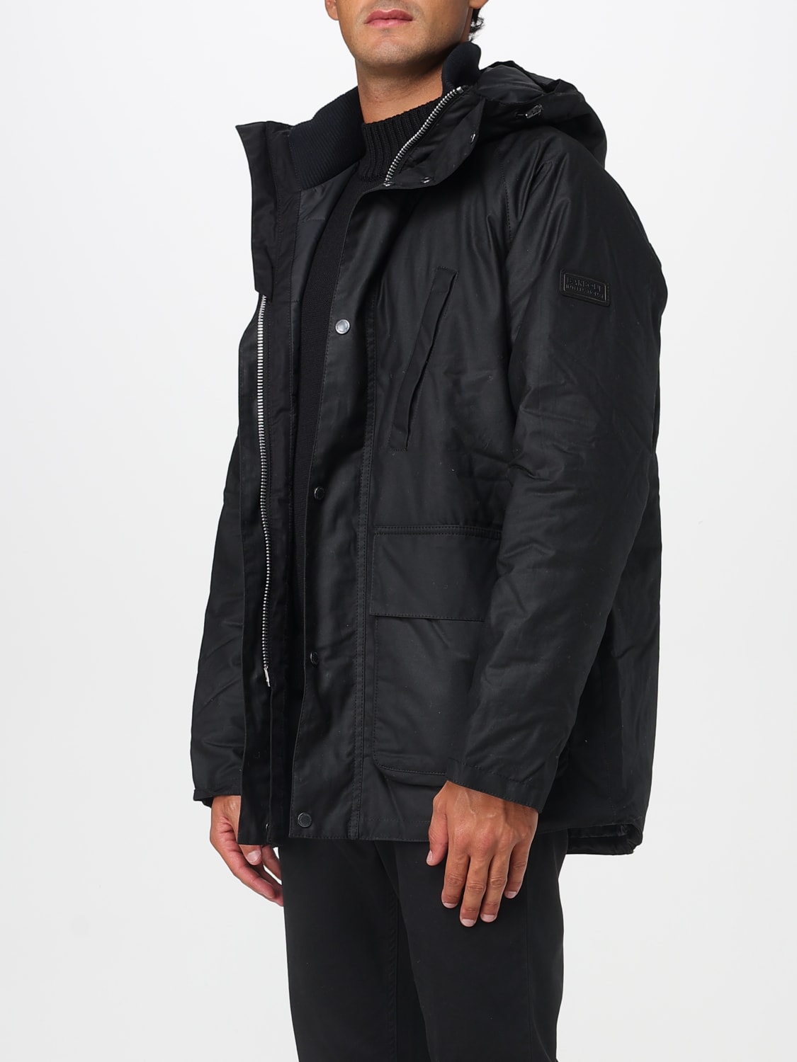 BARBOUR JACKET: Coat men Barbour, Black - Img 3