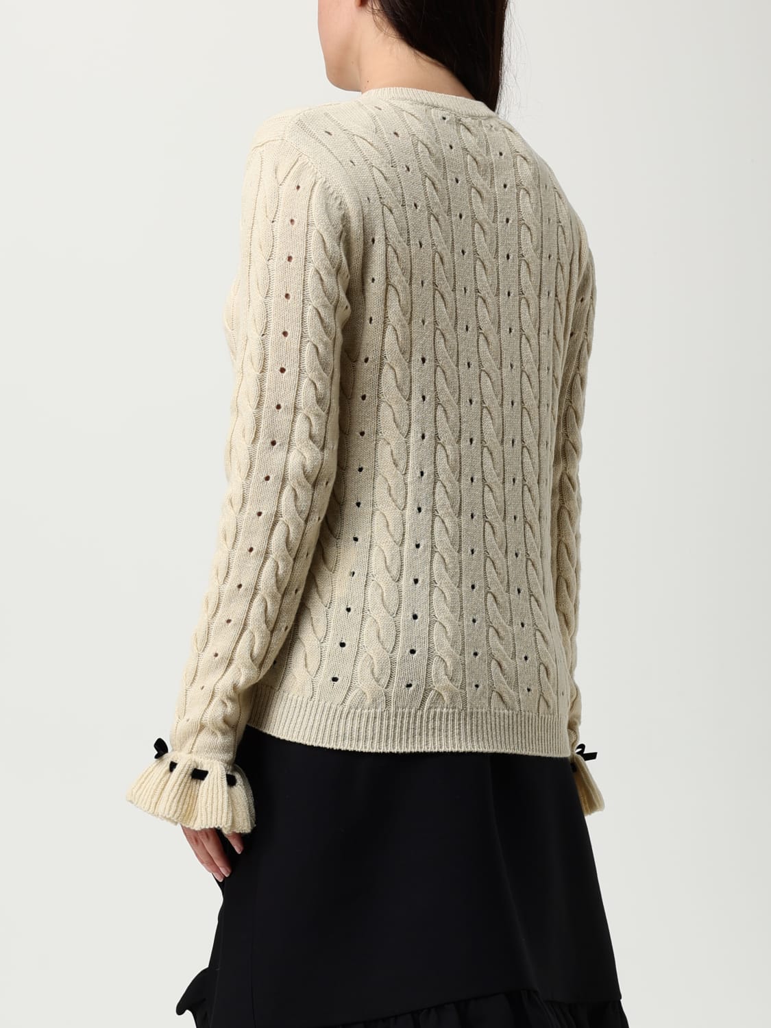 VALENTINO SWEATER: Cardigan woman Valentino, White - Img 3