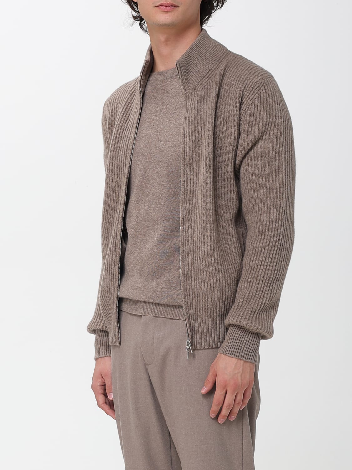 LARDINI JUMPER: Jumper men Lardini, Beige - Img 3