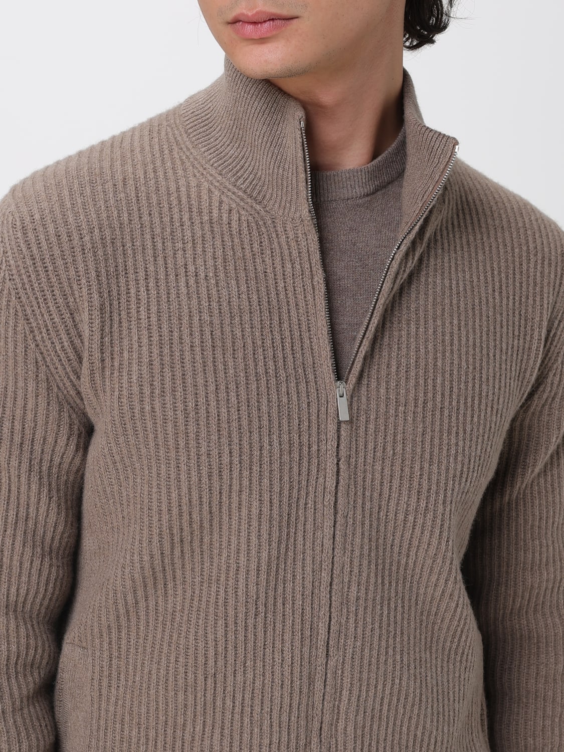 LARDINI JUMPER: Jumper men Lardini, Beige - Img 4