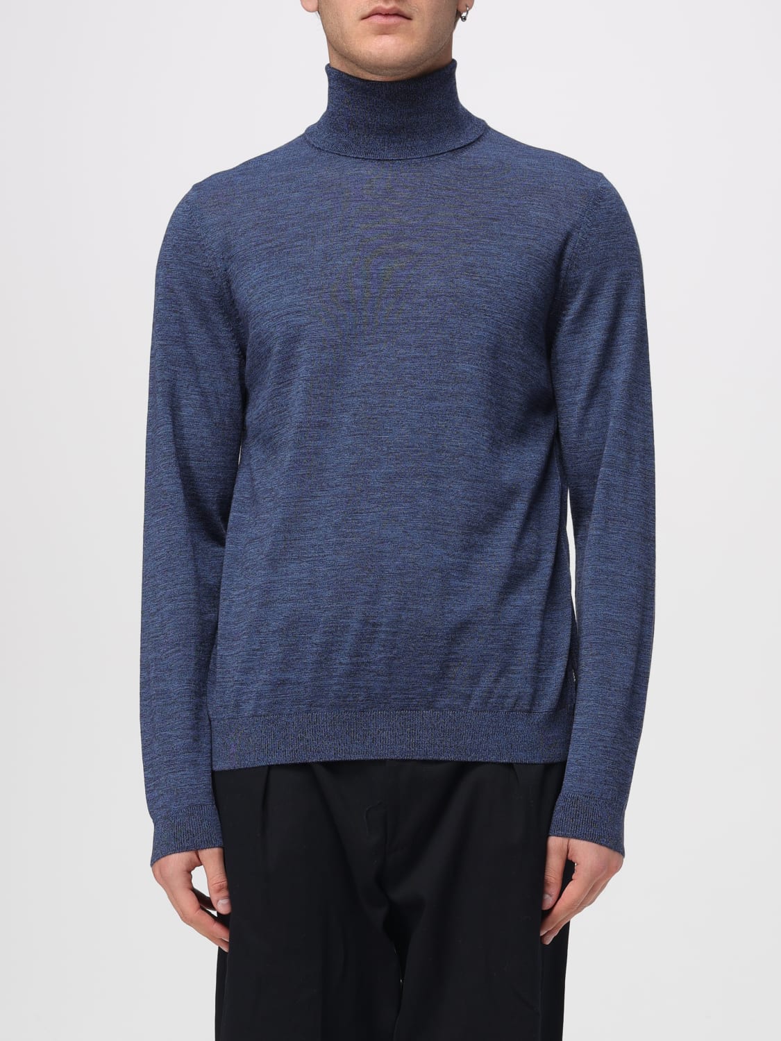 BOSS SWEATER: Sweater men Boss, Gnawed Blue - Img 1