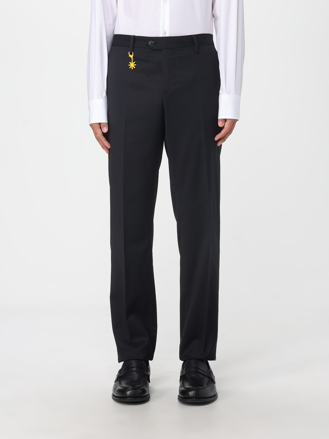 MANUEL RITZ 팬츠: 팬츠 남성 Manuel Ritz, 블랙 - Img 1