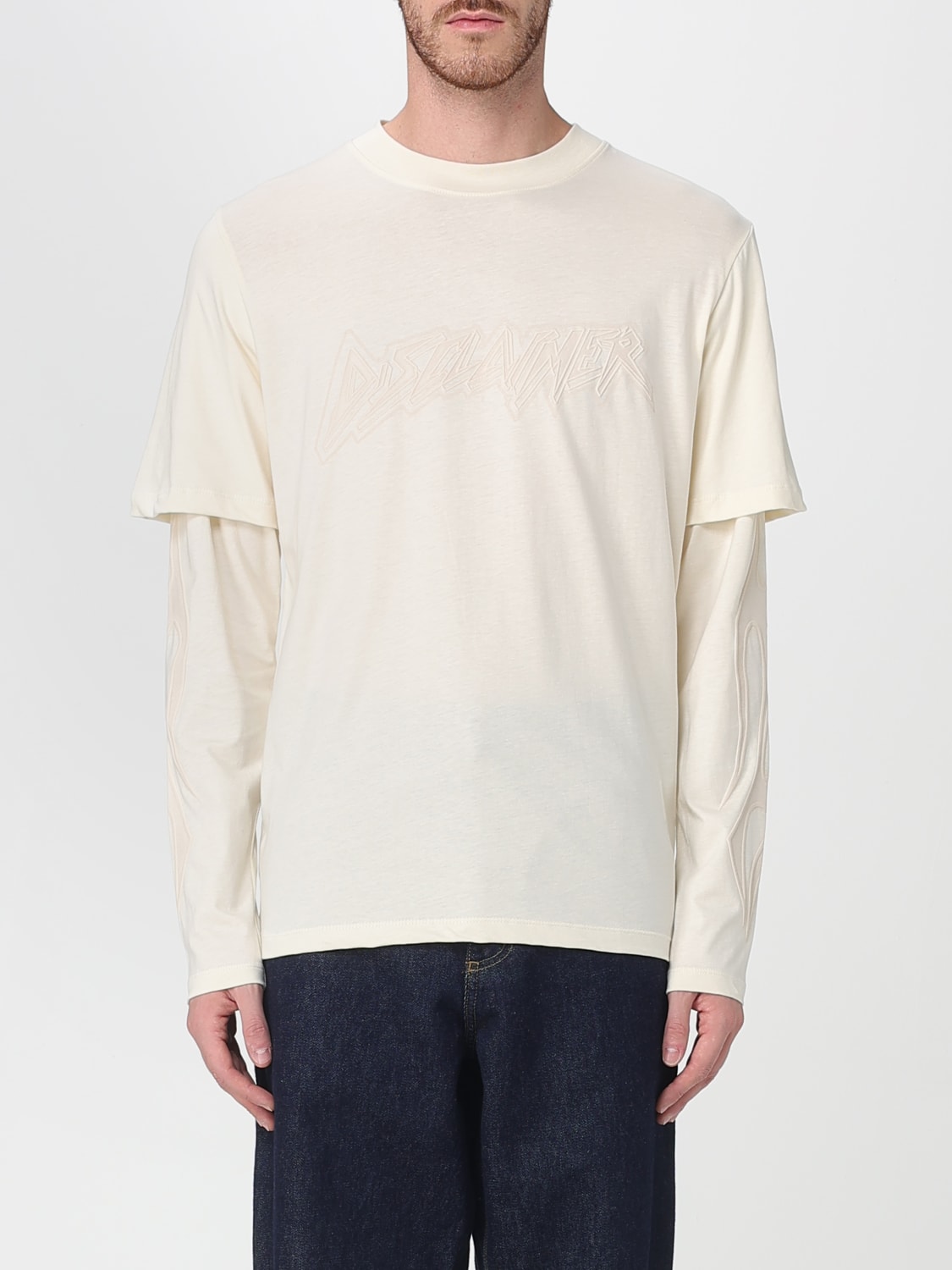 DISCLAIMER T-SHIRT: Pullover herren Disclaimer, Milch - Img 1