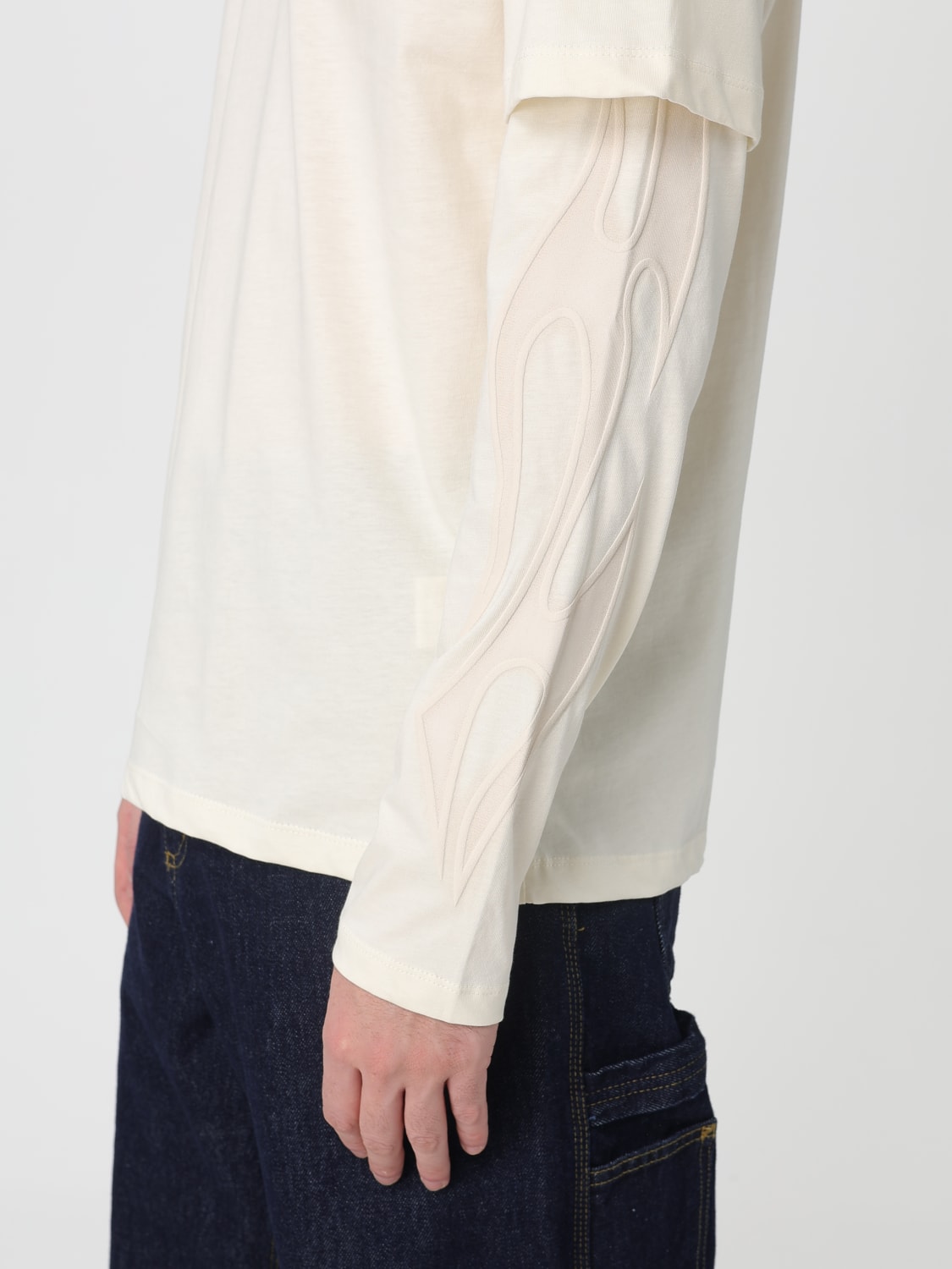 DISCLAIMER T-SHIRT: Pullover herren Disclaimer, Milch - Img 3