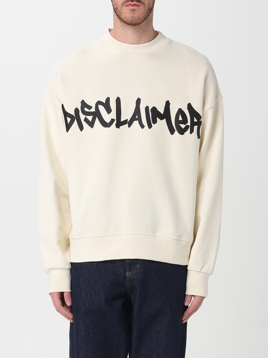 DISCLAIMER SWEATSHIRT: Pullover herren Disclaimer, Milch - Img 1