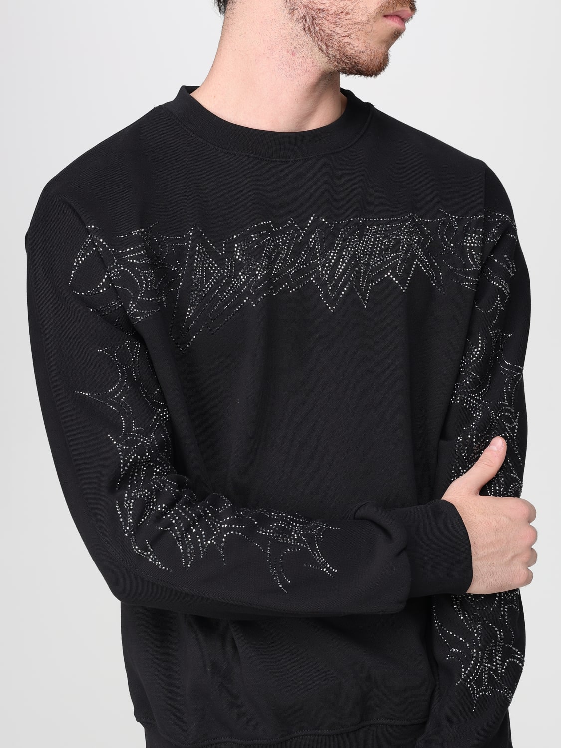 DISCLAIMER SWEATSHIRT: Pullover herren Disclaimer, Schwarz - Img 3