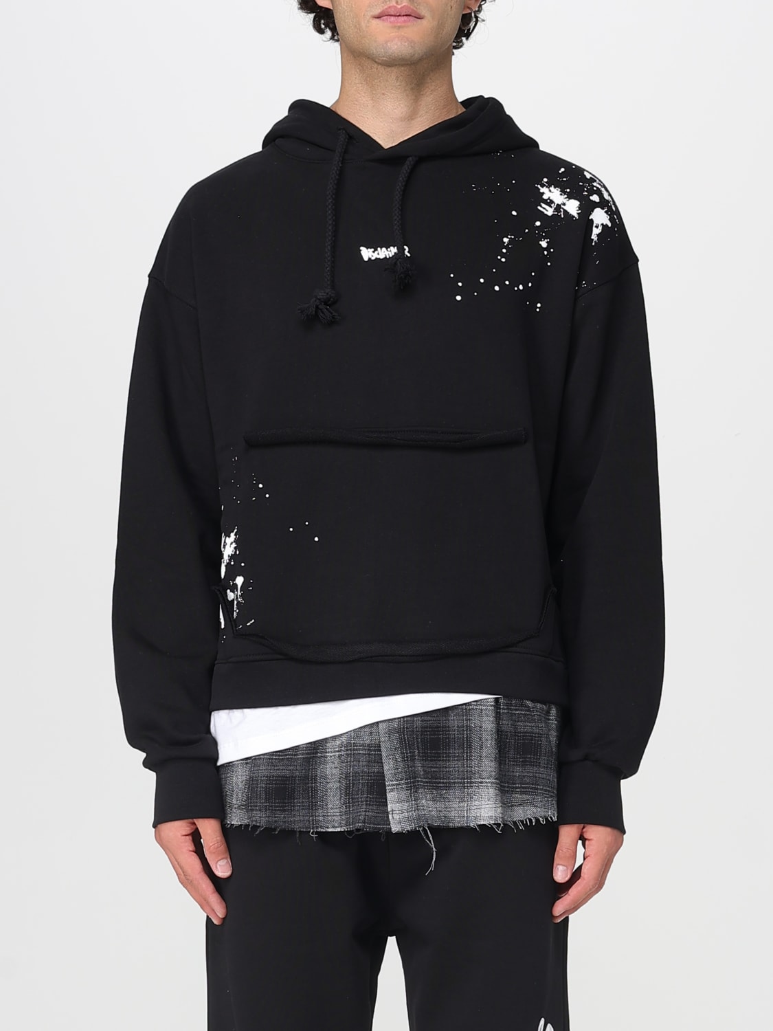 DISCLAIMER SWEATSHIRT: Pullover herren Disclaimer, Schwarz - Img 1