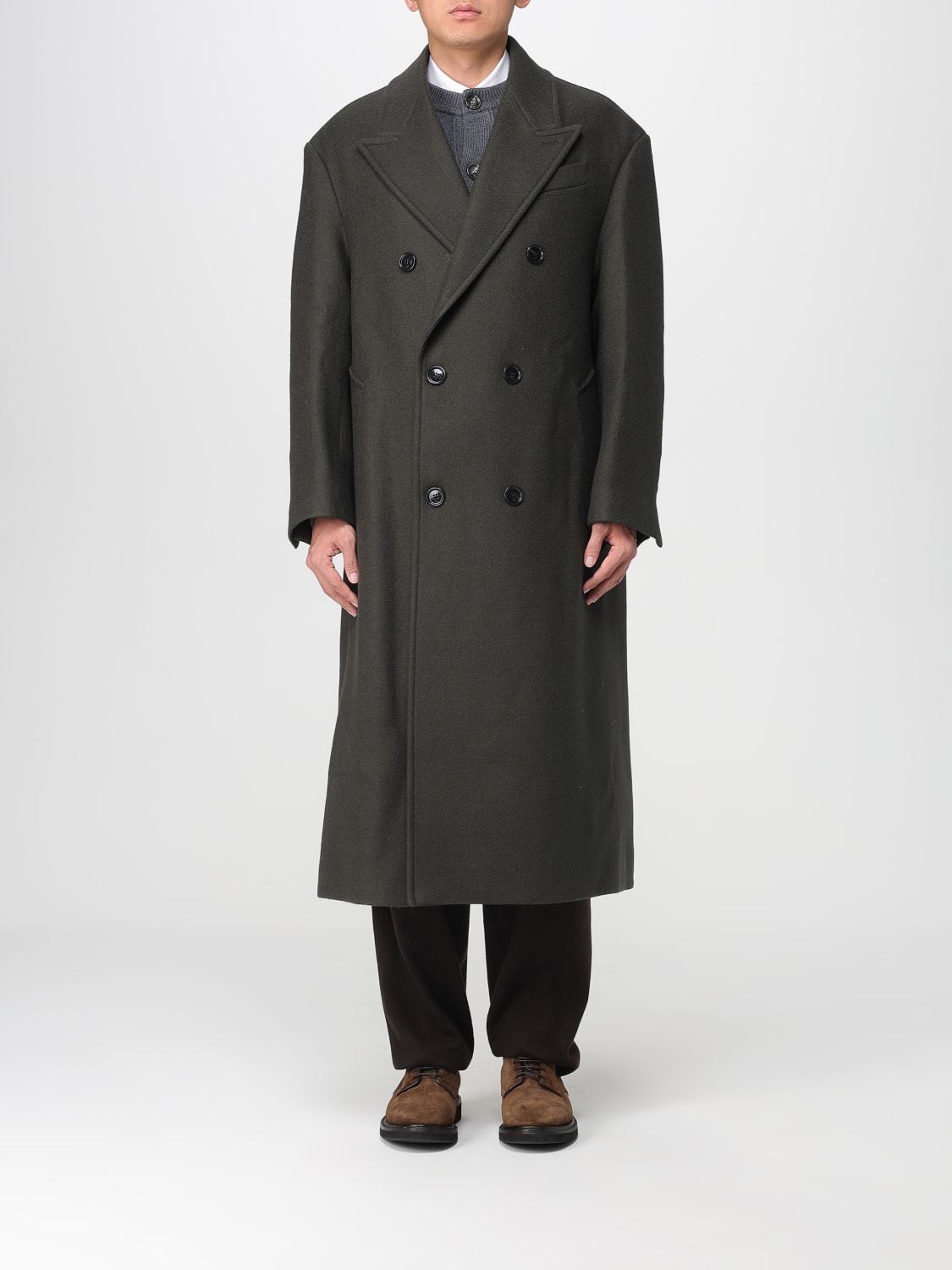 AMI PARIS 大衣: 大衣 男士 Ami Paris, 灰色 - Img 1