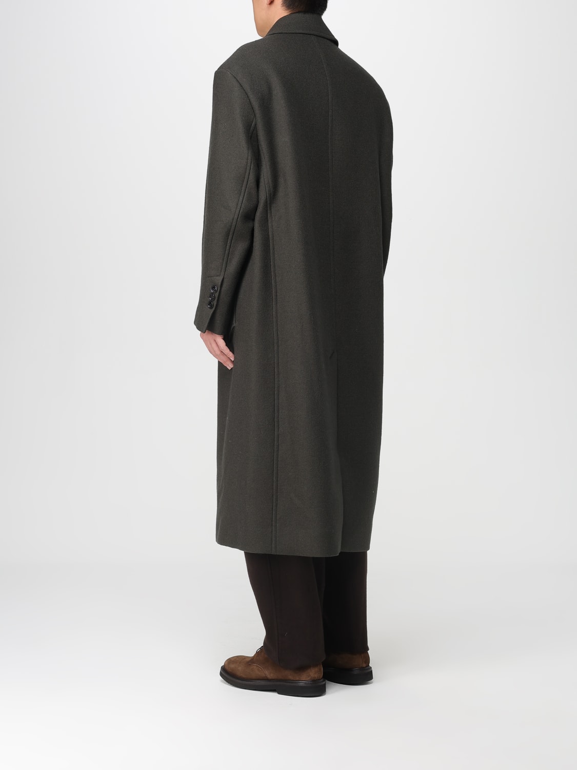 AMI PARIS 大衣: 大衣 男士 Ami Paris, 灰色 - Img 3