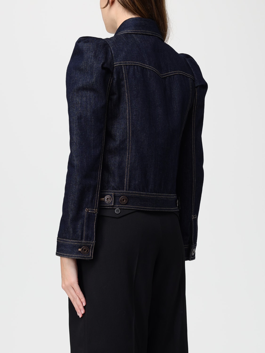 MCQUEEN JACKET: Jacket woman McQueen, Blue - Img 3