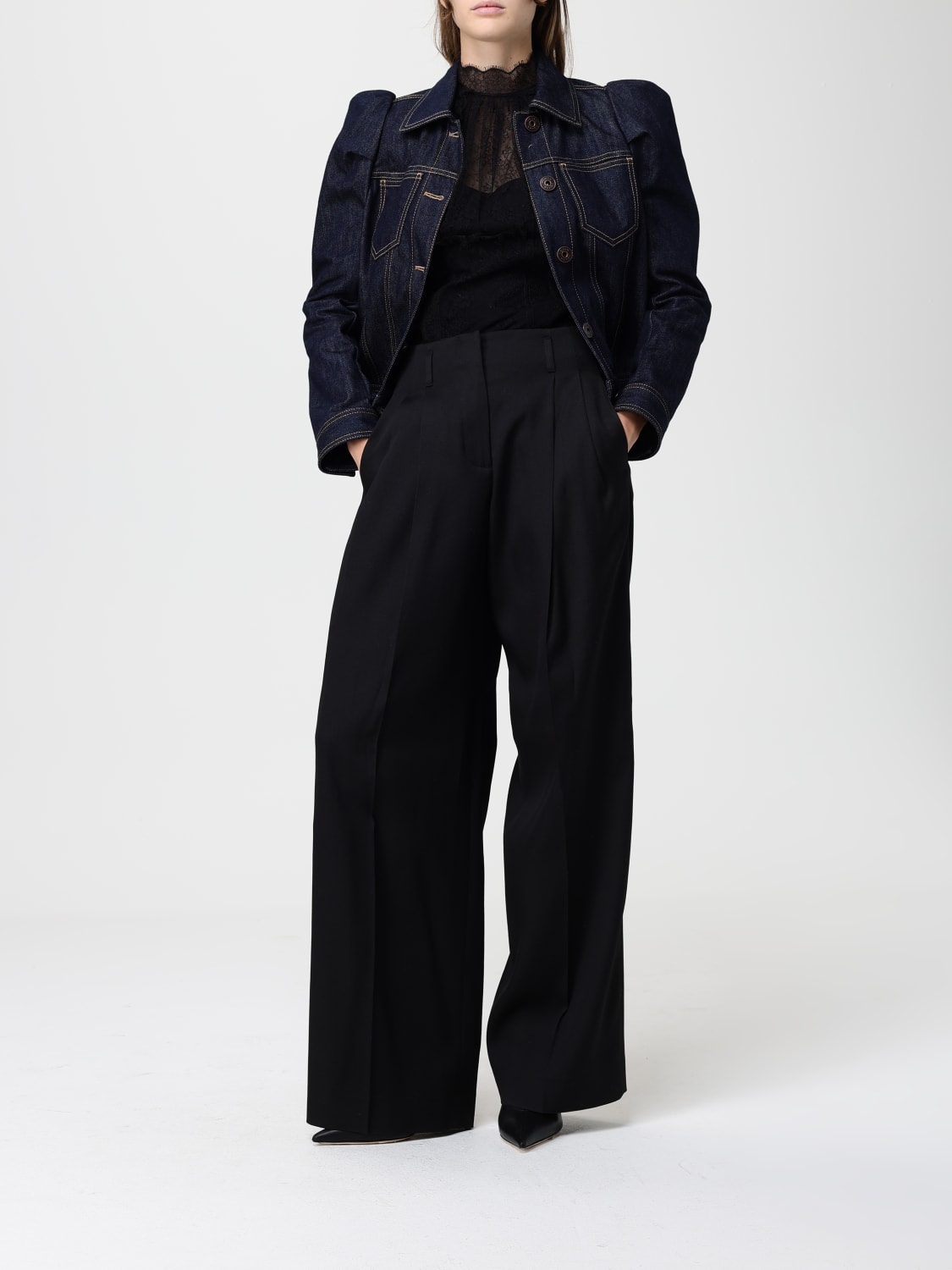 MCQUEEN JACKET: Jacket woman McQueen, Blue - Img 5