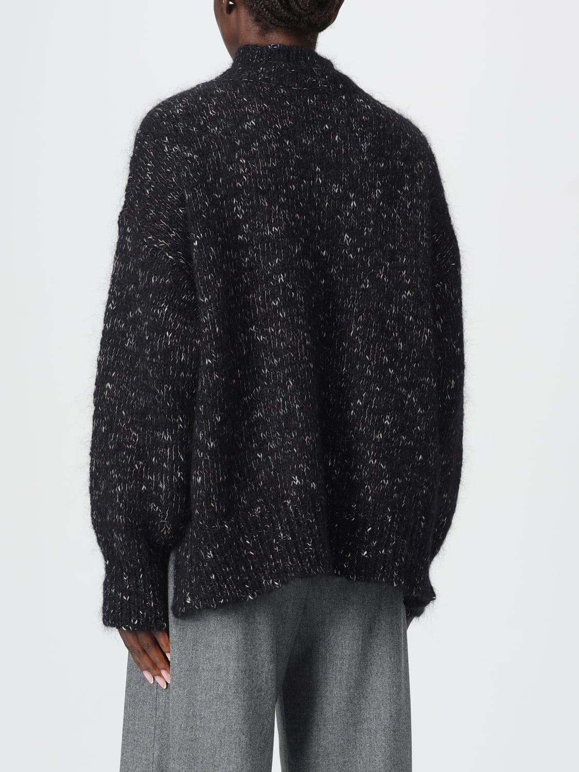 ALYSI SWEATER: Sweater woman Alysi, Black - Img 2