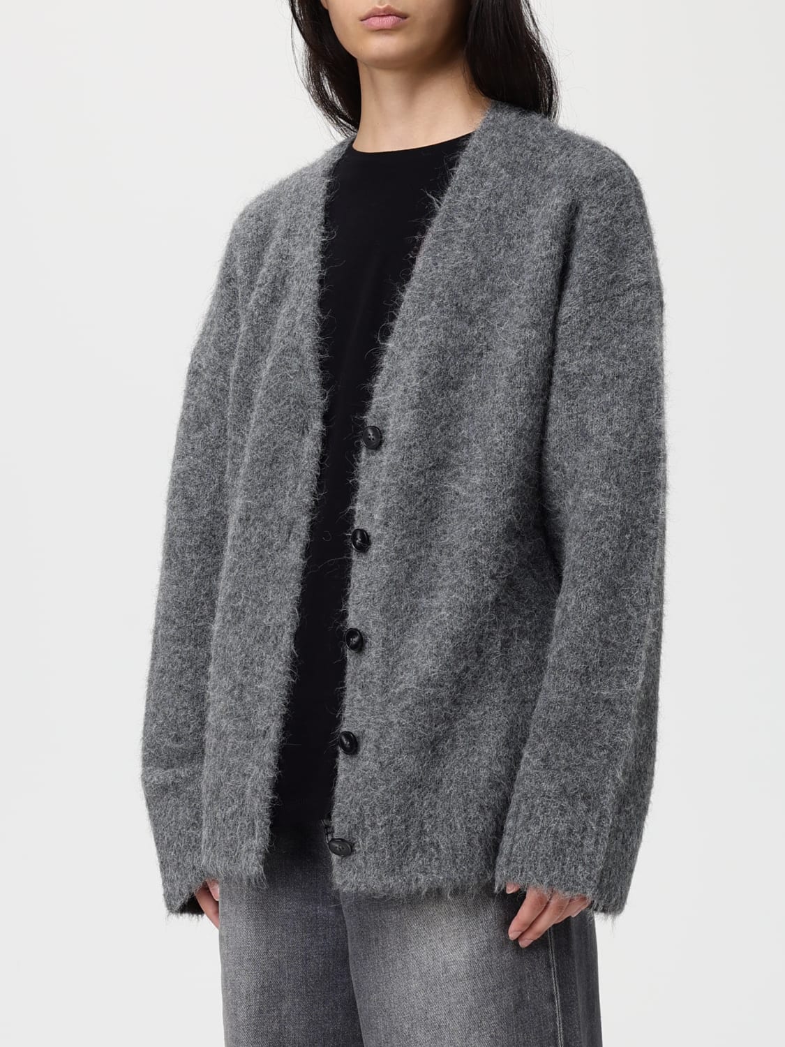 SAMSOE SAMSOE JERSEY: Cárdigan mujer Samsoe Samsoe, Gris - Img 3