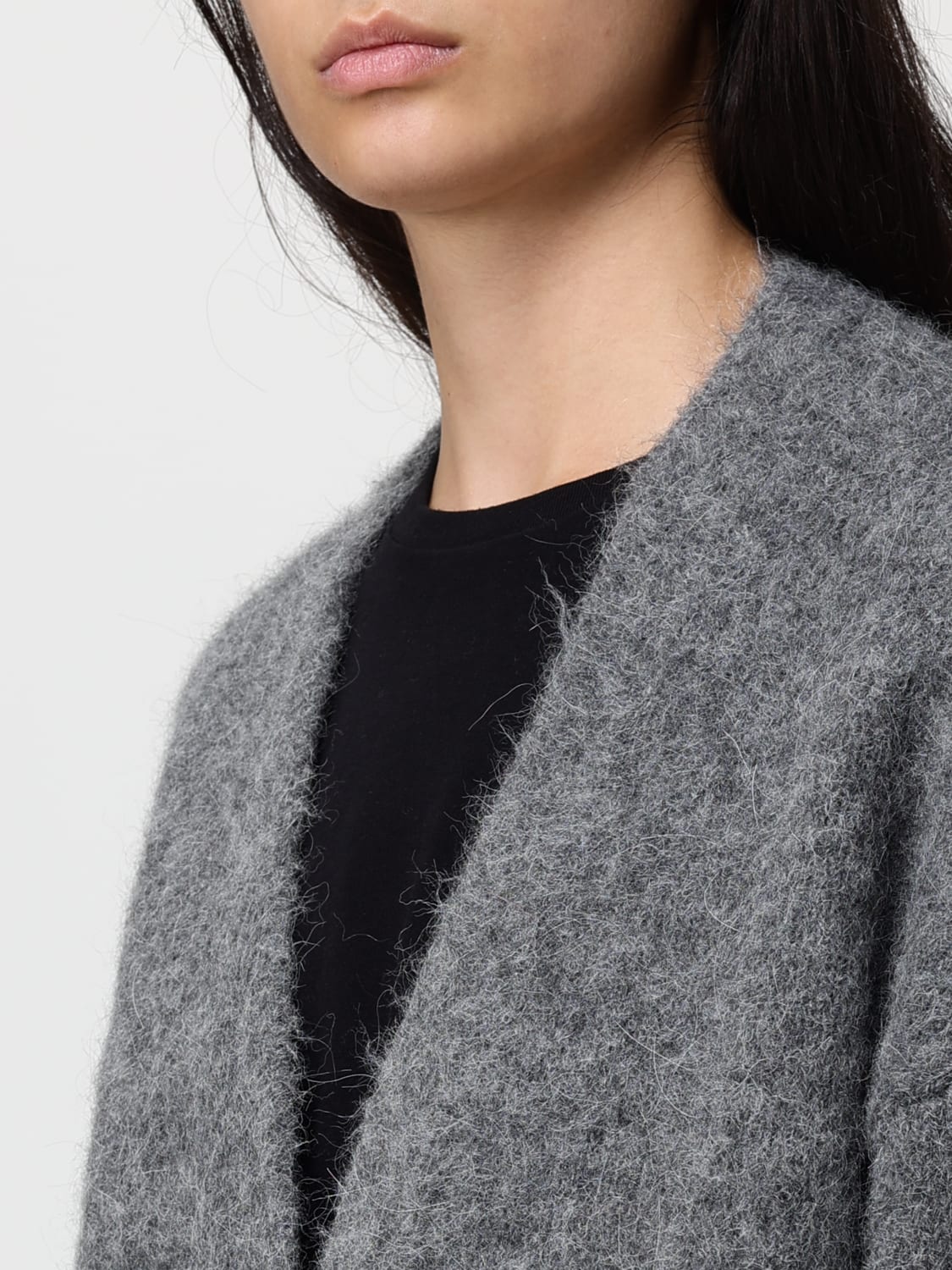 SAMSOE SAMSOE JERSEY: Cárdigan mujer Samsoe Samsoe, Gris - Img 4