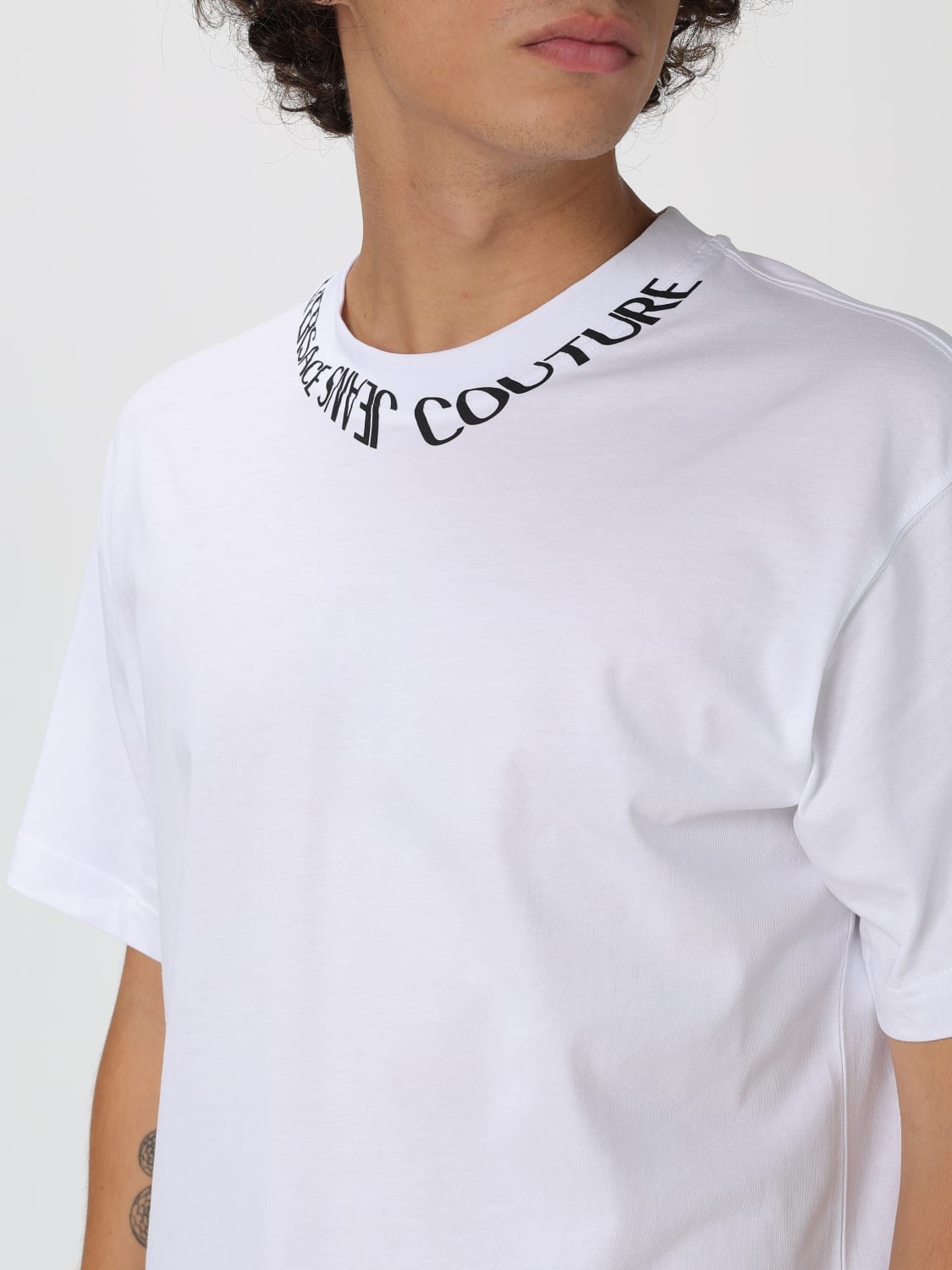 VERSACE JEANS COUTURE T-SHIRT: T-shirt herren Versace Jeans Couture, Weiß - Img 3