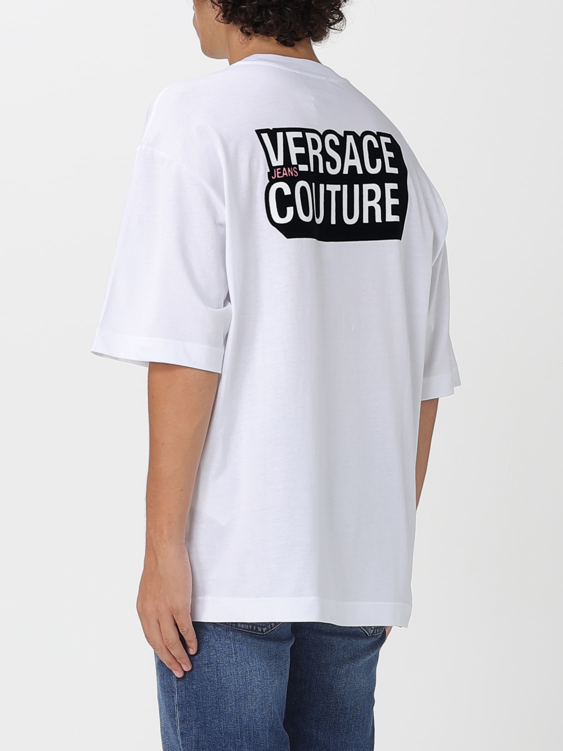 VERSACE JEANS COUTURE T-SHIRT: T-shirt men Versace Jeans Couture, White - Img 2