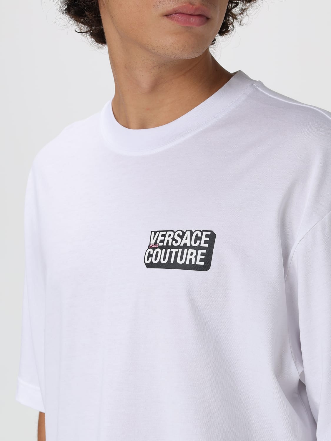 VERSACE JEANS COUTURE T-SHIRT: T-shirt men Versace Jeans Couture, White - Img 3