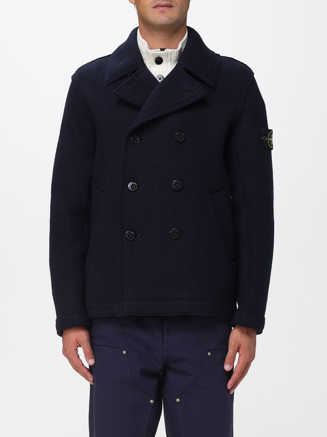 STONE ISLAND COAT: Cardigan men Stone Island, Blue - Img 1