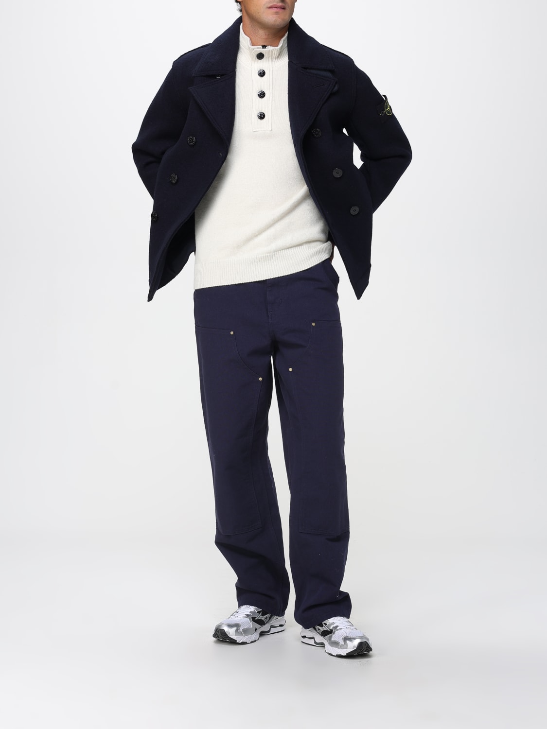 STONE ISLAND COAT: Cardigan men Stone Island, Blue - Img 2